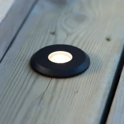 Garden 24 Decklight, sort, toplys, 3W^Markslöjd Best