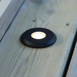 Markslöjd Nedgravet Udebelysning>Garden 24 Decklight, sort, toplys, 0,8W