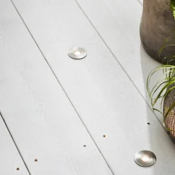 Markslöjd Nedgravet Udebelysning|Udendørs Spot>Garden 24 Decklight sæt med 3 i sølv, 3x0,8W