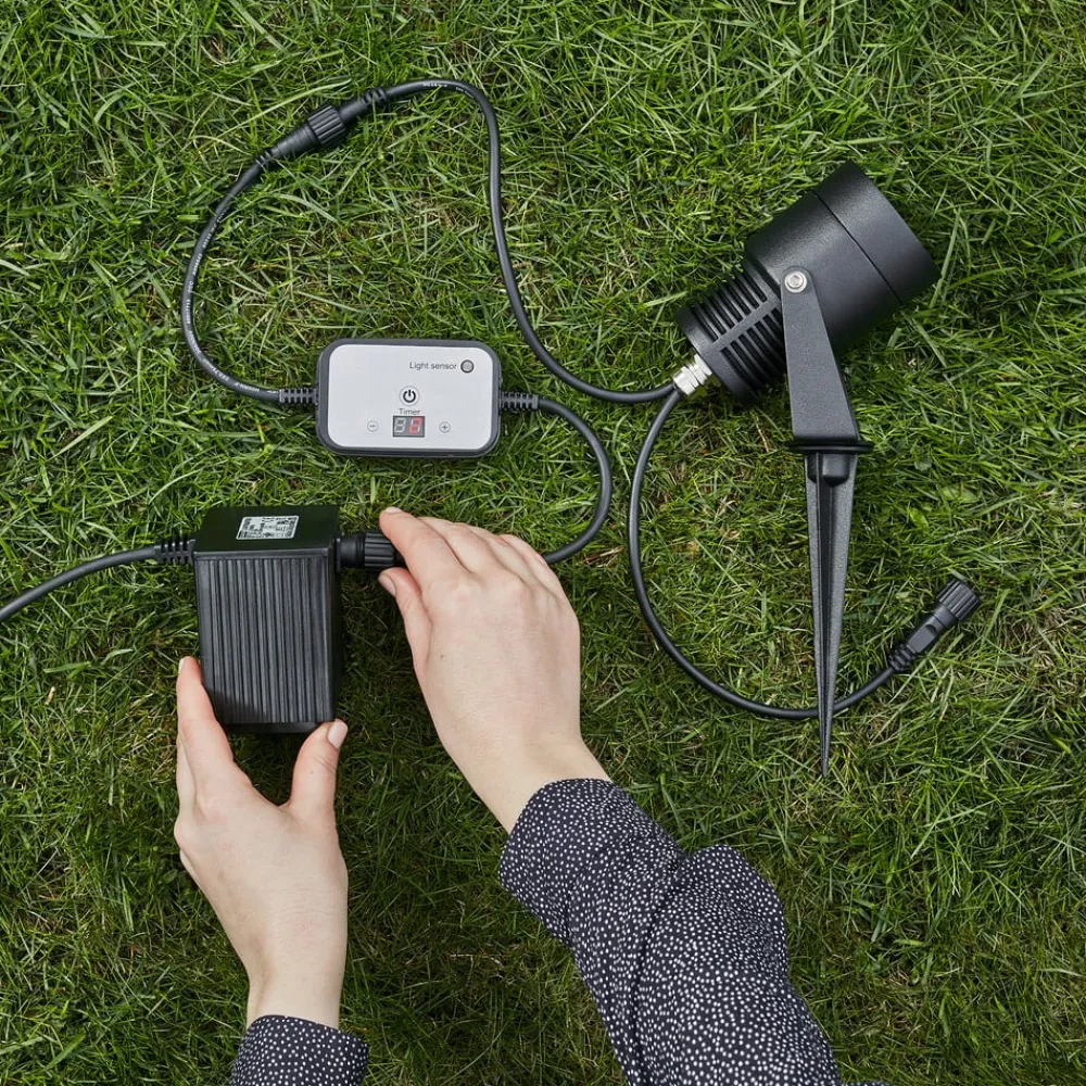 Markslöjd Garden 24 LED-spot, sort, 6 watt