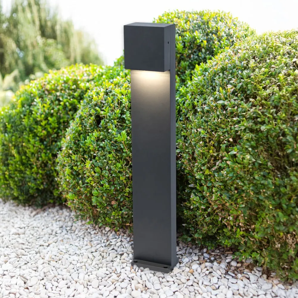 LUTEC Gadebelysning>Gemini FX LED-gadelampe, IP54, antracit