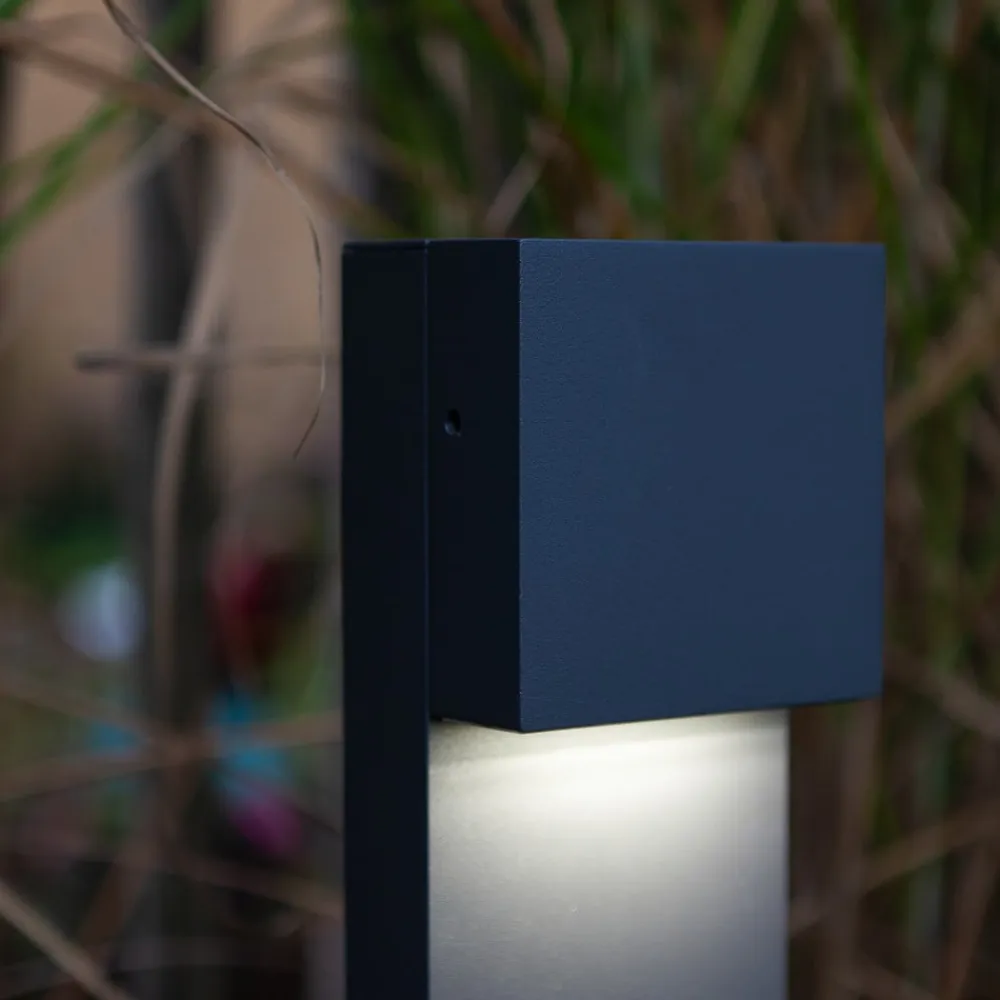 LUTEC Gadebelysning>Gemini FX LED-gadelampe, IP54, antracit