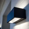 Gemini udendørs LED-væglampe, 22 cm, 3.000 K, sort^LUTEC Discount