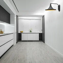 Genish væglampe, sort, bredde 30 cm, metal, E27^ROYALTECH