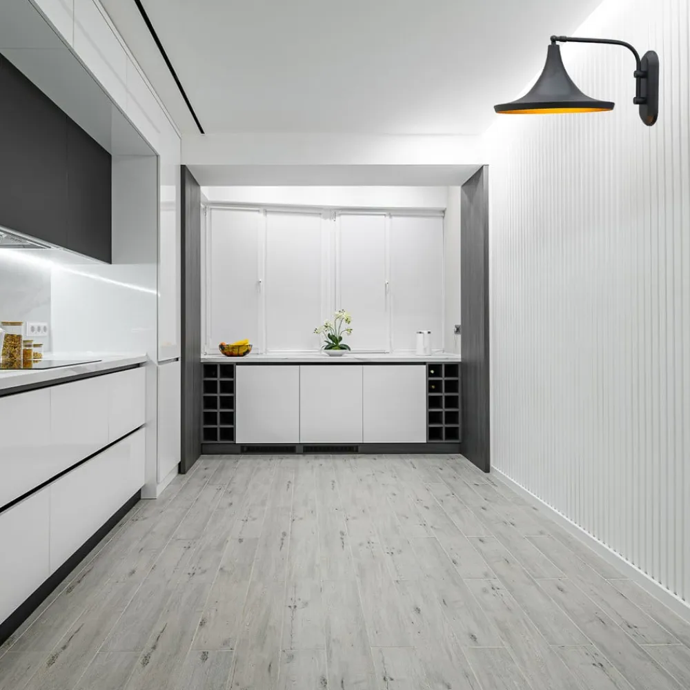 Genish væglampe, sort, bredde 30 cm, metal, E27^ROYALTECH