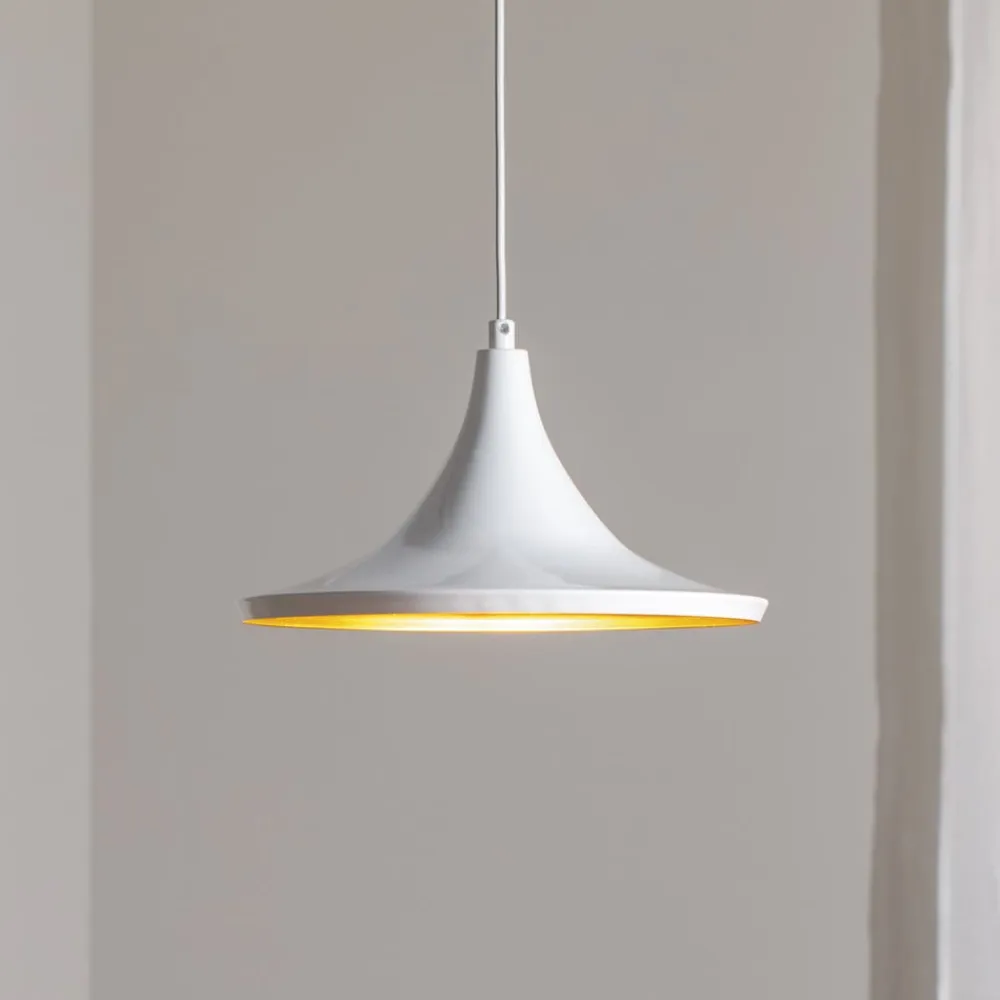 ROYALTECH Genisy hængelampe, hvid, Ø 31 cm, metal, E27