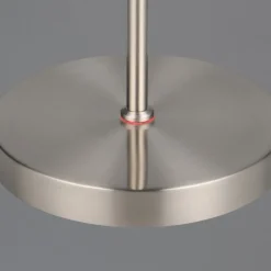 Reality Leuchten Genopladelig LED-gulvlampe Moreno, mat nikkel, CCT, dæmpbar