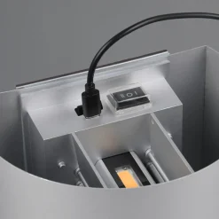 Reality Leuchten Genopladelig LED-væglampe til udendørs brug Talent, titanfarvet, bredde 16