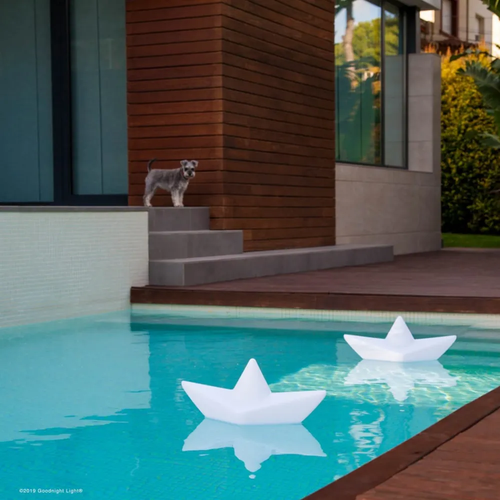 Goodnight Light Genopladeligt LED-lys BOAT-lampen, flydende, RGBW