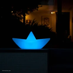 Goodnight Light Genopladeligt LED-lys BOAT-lampen, flydende, RGBW