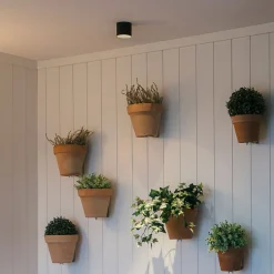 GF design Tubo indbygningslampe IP54 sort 3.000 K^The Light Group New