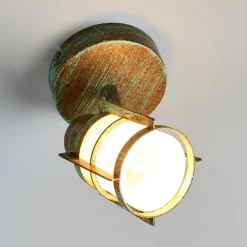 Lindby Giorgi - væglampe i spanskgrønt optik