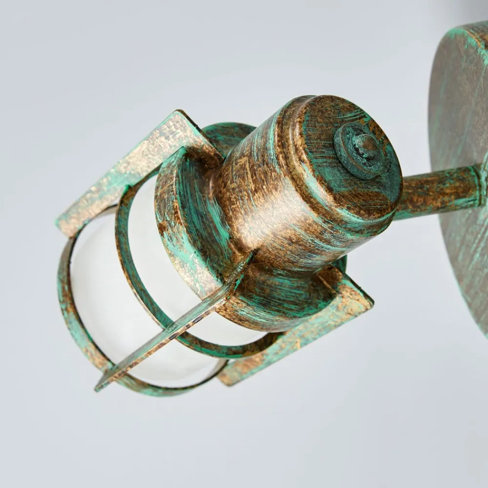 Lindby Giorgi - væglampe i spanskgrønt optik