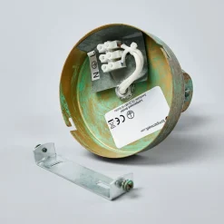 Lindby Giorgi - væglampe i spanskgrønt optik