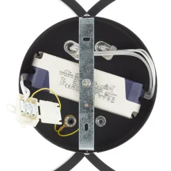 Giotto LED-loftlampe, 2 lyskilder, sort^Fabas Luce Discount