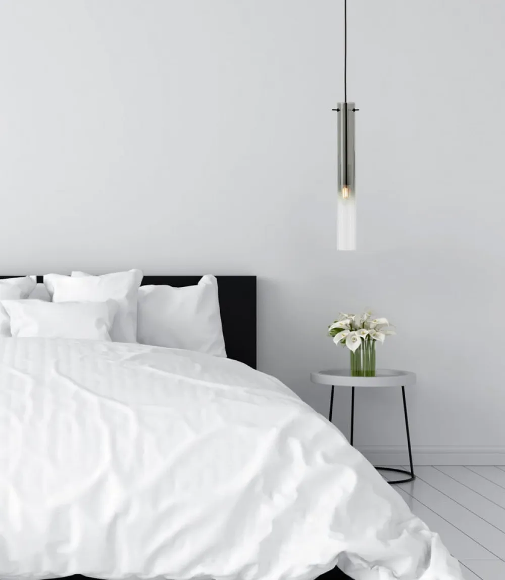 Brilliant Pendellamper>Glasini hængelampe, Ø 14,5 cm, røgfarvet grå, glas