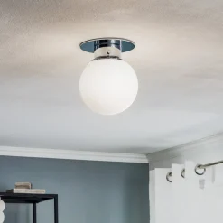 Decor Walther GLOBE klassisk kugle-loftlampe, krom