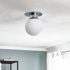 Decor Walther GLOBE klassisk kugle-loftlampe, krom