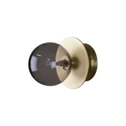 væglampe ART DECO, messing/grå Ø 16 cm IP44^Globen Lighting New