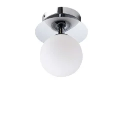 Globen Lighting væglampe ART DECO, krom/hvid Ø 16 cm IP44