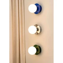 Globen Lighting væglampe ART DECO, krom/hvid Ø 16 cm IP44