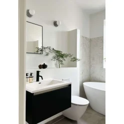 Globen Lighting væglampe Torrano, grå Ø 13 cm IP44