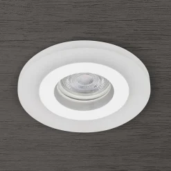 ORION Glow indbygningsspot, hvid, metal, Ø 11 cm, GU10