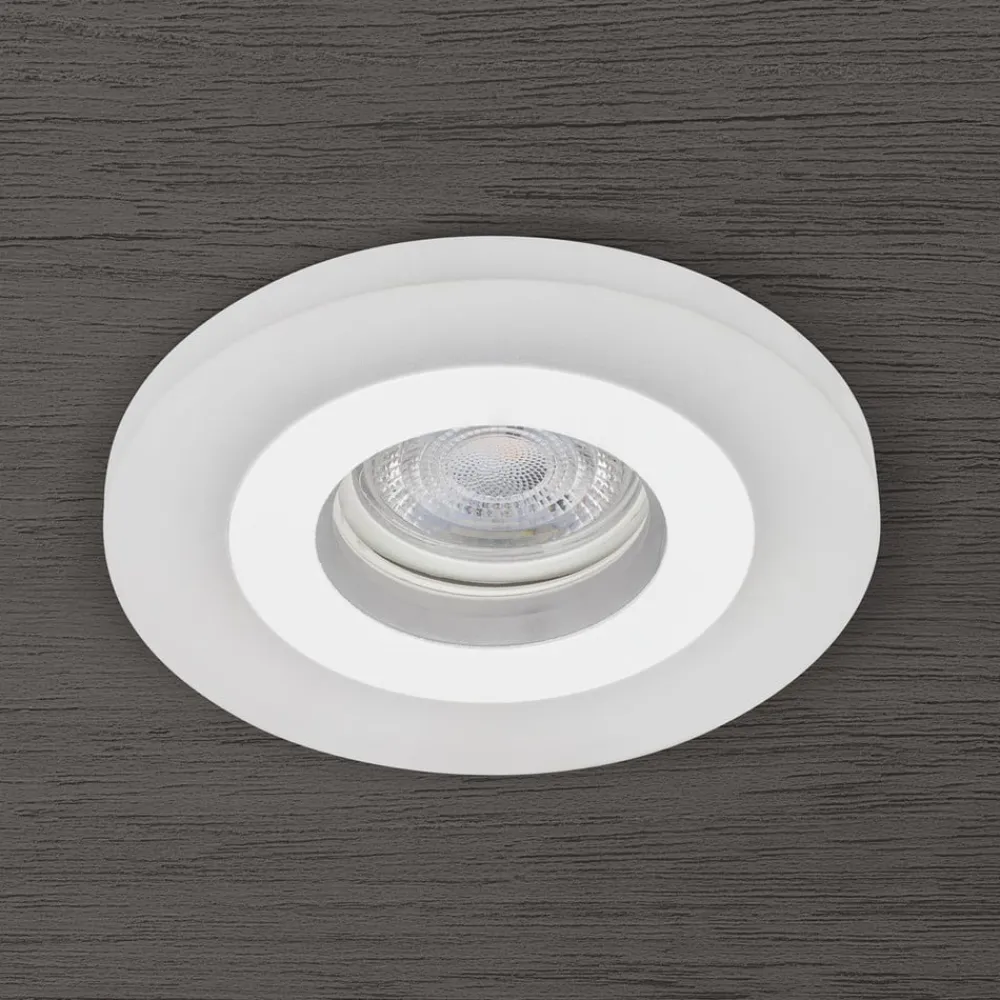 ORION Glow indbygningsspot, hvid, metal, Ø 11 cm, GU10