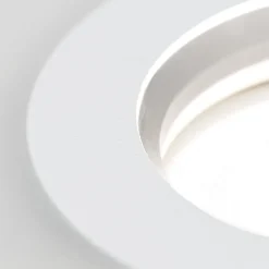 ORION Glow indbygningsspot, hvid, metal, Ø 11 cm, GU10