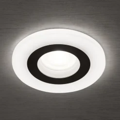 ORION Spotlights>Glow indbygningsspot, sort, metal, Ø 11 cm, GU10