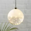 Glow LED-dekokugle, frostet/klar, Ø 15 cm^STAR TRADING Clearance