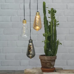 STAR TRADING Dekorationsbelysning>Glow vintage LED-dekolampe med timer, røgfarvet