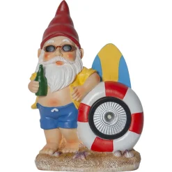 Gnomy LED-solcellelampe med redningskrans^STAR TRADING Outlet