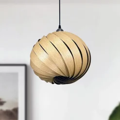 Gofurnit Bæredygtige Lamper>Mela pendellampe, eg, Ø 35 cm