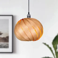 Mela pendellampe, kirsebærtræ, Ø 35 cm^Gofurnit Discount