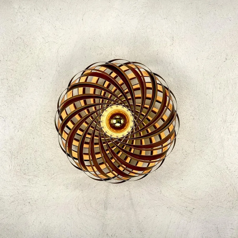 Gofurnit Veneria væglampe, nøddetræ, Ø 50 cm