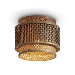 Good & Mojo Bhutan loftslampe, bambus, Ø 25 cm