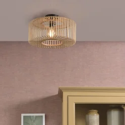 Bromo loftslampe lavet af bambus, Ø 40 cm^Good & Mojo