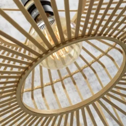 Bromo loftslampe lavet af bambus, Ø 40 cm^Good & Mojo