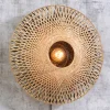 Good & Mojo Væglamper>Kalimantan væg, natur/sort, Ø 60cm