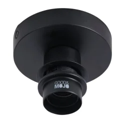 Good & Mojo loftlampe Bali, Ø 44 cm, sort/natur, bambus