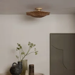 Good & Mojo loftlampe Madura, Ø 44 cm, brun, bambus E27