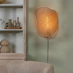 Good & Mojo Væglamper>væglampe Kinabalu, natur, 50 cm, bambusstik