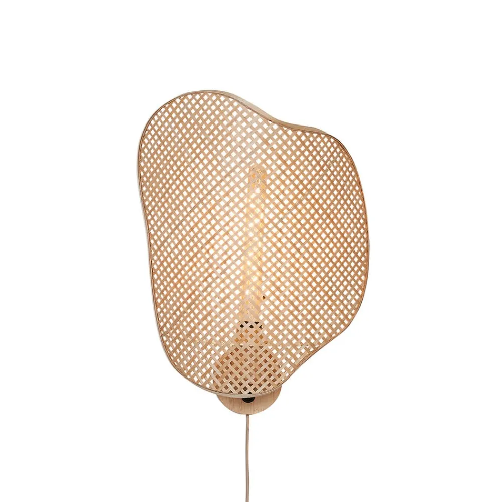 Good & Mojo Væglamper>væglampe Kinabalu, natur, 50 cm, bambusstik