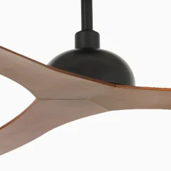 Gotland loftventilator, DC, sort/mørkt træ^FARO BARCELONA Hot