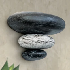 Grå LITICA væglampe med imiterede sten^ORION Online