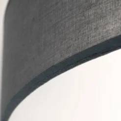 Grå loftlampe Ufo med lærredsskærm^ORION New