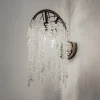 Lucea Væglamper>Grape væglampe, perlesort, 2 lyskilder, krystalglas