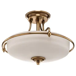 QUOIZEL Griffin loftlampe med afstand, messing, Ø 42 cm