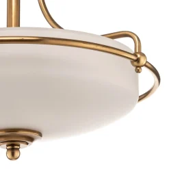 QUOIZEL Griffin loftlampe med afstand, messing, Ø 42 cm